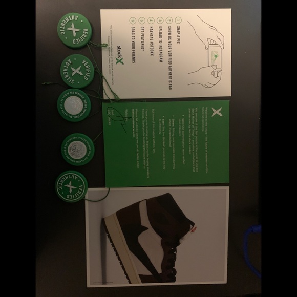 stockX Shoes 5 Stockx Qr Scan Tags3 Verification Cards Bundle